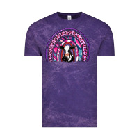 Cloud Purple rainbow cow Vintage Tee - AdoDesignShop