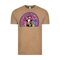 Vintage Coffee rainbow cow Vintage Tee - AdoDesignShop