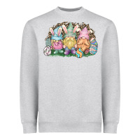 Heather Grey Easter Day gnomes Heavyweight Sweatshirt - NancyCooperArtShop
