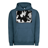 Pigment Midnight Navy Cowhide Urban Hoodie - CowCowDesign
