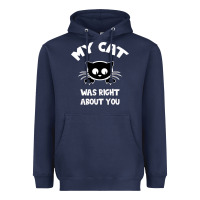 Navy My Cat Was Right About You Heavyweight Hoodie - Bettercallsaul
