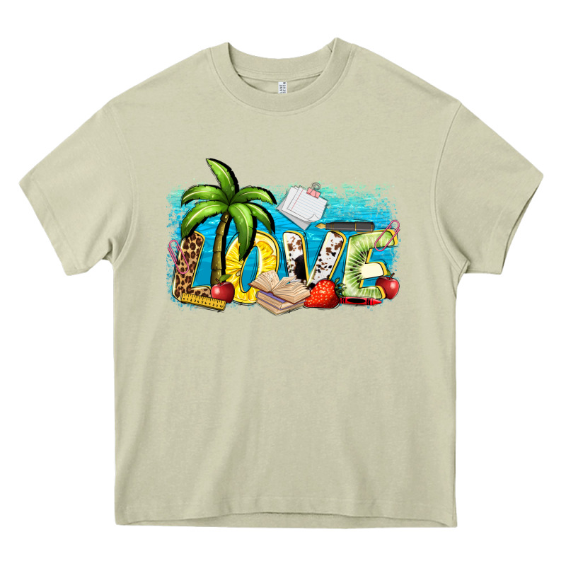 Love Summer Teacher Heavy Core Tee by Zillion Design Studio | Teevron