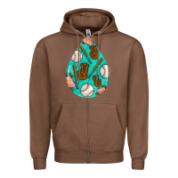 Chestnut baseball and western roses teardrop  5 Zipper Hoodie - BundleAndBundleShop