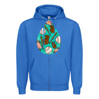 True Royal baseball and western roses teardrop  5 Zipper Hoodie - BundleAndBundleShop