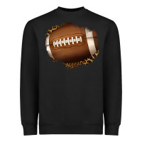 Black leopard american football patch Heavyweight Sweatshirt - Jasminsmagicworld