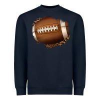 Navy leopard american football patch Heavyweight Sweatshirt - Jasminsmagicworld