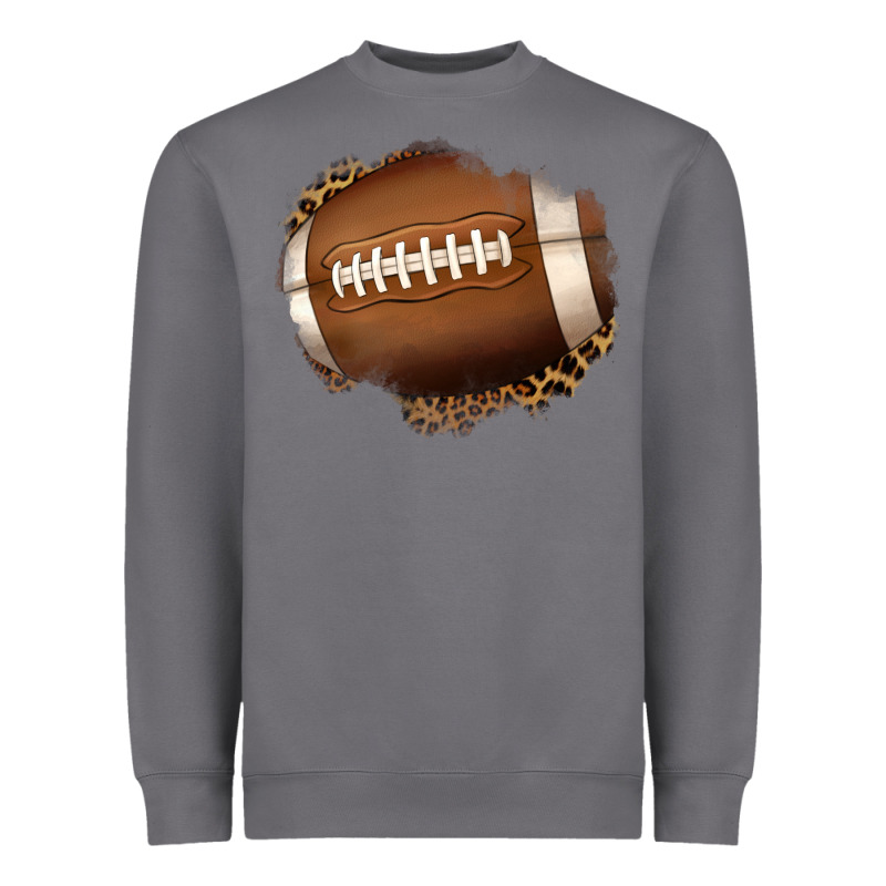 Leopard American Football Patch Heavyweight Sweatshirt by Jasminsmagicworld | Teevron