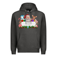 Charcoal Heather custom name christmas Premium Hoodie - texasbilliewilder