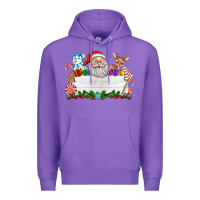 Purple custom name christmas Premium Hoodie - texasbilliewilder