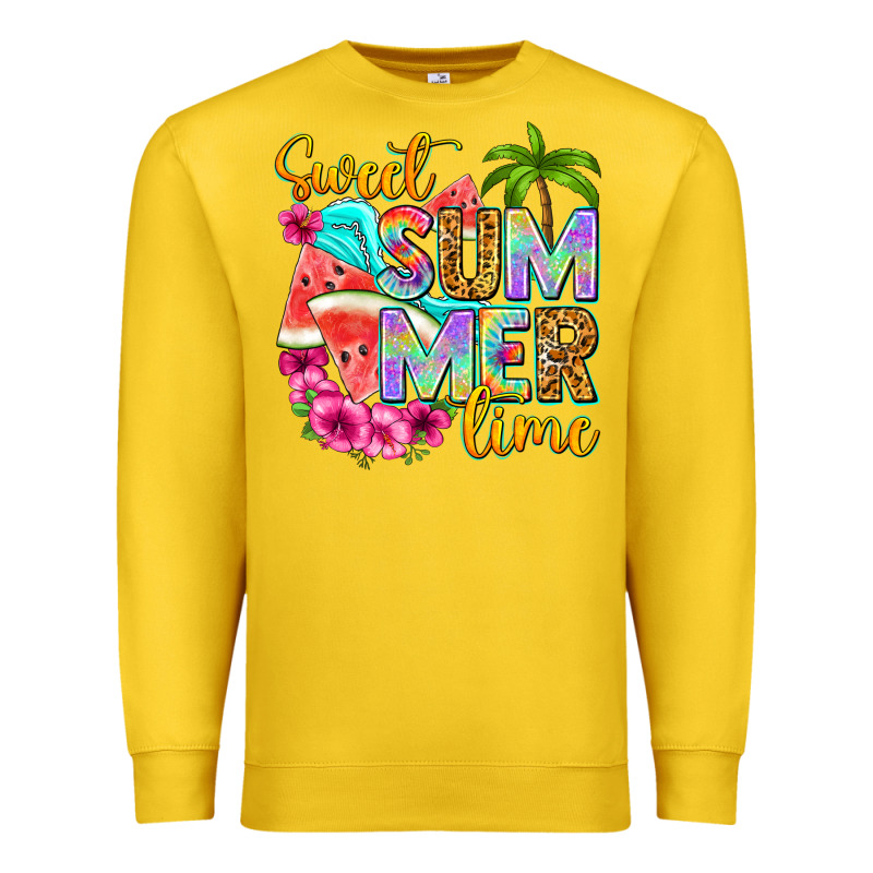 Sweet Summer Time Premium Sweatshirt by NancyCooperArtShop | Teevron
