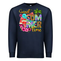Navy sweet summer time Premium Sweatshirt - NancyCooperArtShop