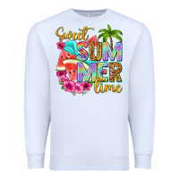 White sweet summer time Premium Sweatshirt - NancyCooperArtShop