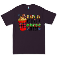 Plum I Run On Coffee & Christmas Cheer Premium Tee - CowhideDigitalArt