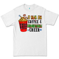 White I Run On Coffee & Christmas Cheer Premium Tee - CowhideDigitalArt