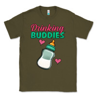 Army Green Drinking Buddies Classic Tee - Jasminsmagicworld