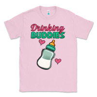 Bubblegum Pink Drinking Buddies Classic Tee - Jasminsmagicworld