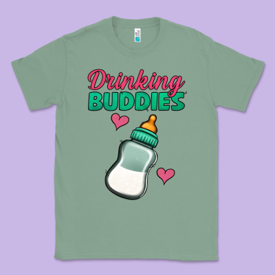 Drinking Buddies Classic Tee Designed By Jasminsmagicworld