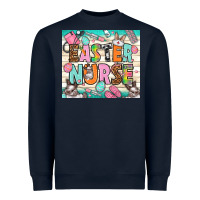Navy Easter Day Nurse Heavyweight Sweatshirt - NancyCooperArtShop