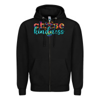Black Lgbtq Choose Kindness With Heart And Peace Zipper Hoodie - BundleAndBundleShop