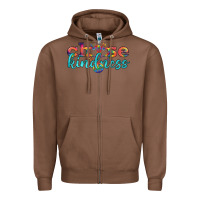 Chestnut Lgbtq Choose Kindness With Heart And Peace Zipper Hoodie - BundleAndBundleShop