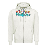 Oatmeal Heather Lgbtq Choose Kindness With Heart And Peace Zipper Hoodie - BundleAndBundleShop