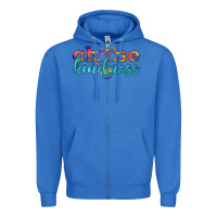 True Royal Lgbtq Choose Kindness With Heart And Peace Zipper Hoodie - BundleAndBundleShop
