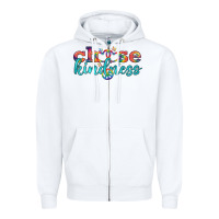 White Lgbtq Choose Kindness With Heart And Peace Zipper Hoodie - BundleAndBundleShop