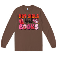 Chestnut hot girls read books Long Sleeve Tee - MaliasSmallBusiness