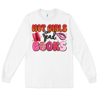 White hot girls read books Long Sleeve Tee - MaliasSmallBusiness