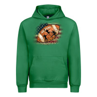 Emerald American Football Flag Players Urban Hoodie - CowCowDesign