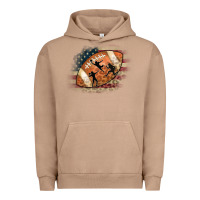 Pigment Burro American Football Flag Players Urban Hoodie - CowCowDesign