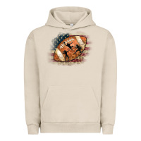 Pigment French Oak American Football Flag Players Urban Hoodie - CowCowDesign