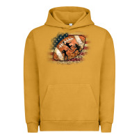 Pigment Peanut Butter American Football Flag Players Urban Hoodie - CowCowDesign