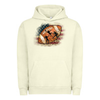 Pigment Pistachio American Football Flag Players Urban Hoodie - CowCowDesign