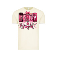 Vintage Arctic merry and bright pink Christmas Vintage Tee - Jasminsmagicworld