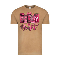 Vintage Camel merry and bright pink Christmas Vintage Tee - Jasminsmagicworld