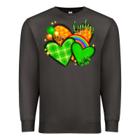 Smoke st patricks day hearts png Premium Sweatshirt - NancyCooperArtShop