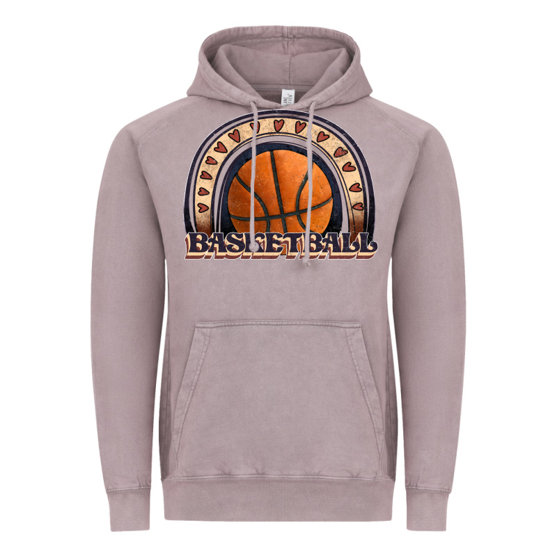 Basketball Rainbow Vintage Hoodie by JahusDesignShop | Teevron