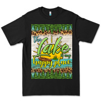 Black the lake is my happy place air freshener Premium Tee - HRA Design Shop