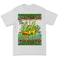 Dove Grey the lake is my happy place air freshener Premium Tee - HRA Design Shop