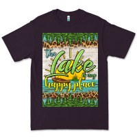 Plum the lake is my happy place air freshener Premium Tee - HRA Design Shop