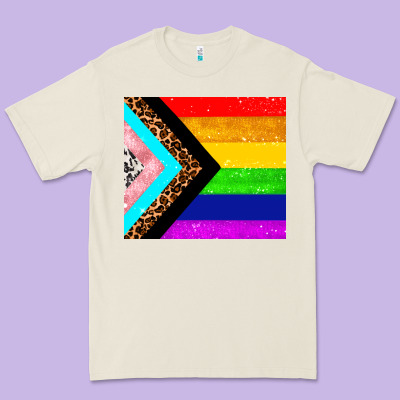 Pride Flag Premium Tee Designed By Adodesignshop
