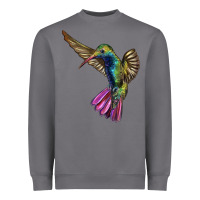 Storm Flying Ruby Throated Hummingbird Heavyweight Sweatshirt - LillyAllenDesigns