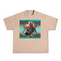 Burro western rodeo bullfighter Aztec leopard turquoise Urban Heavy Tee - BarkalooDesign