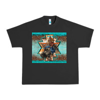 Pigment Black western rodeo bullfighter Aztec leopard turquoise Urban Heavy Tee - BarkalooDesign