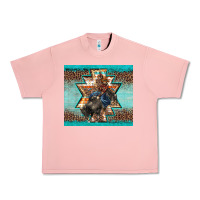 Salmon western rodeo bullfighter Aztec leopard turquoise Urban Heavy Tee - BarkalooDesign