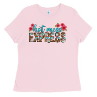 Bubblegum Pink hot mess express Ladies Tee - texasbilliewilder