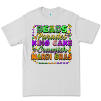Dove Grey beads parades king cake crawfish mardi gras Premium Tee - FaDigitalArtStudio