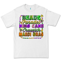 White beads parades king cake crawfish mardi gras Premium Tee - FaDigitalArtStudio