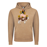 Vintage Coffee western farm life cow pig rooster with sunflowers Vintage Hoodie - Artiststas